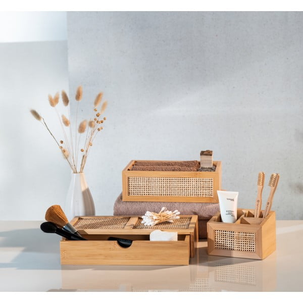 Bambusový kúpeľňový organizér Wenko Allegre, 28 x 6 cm-image-1