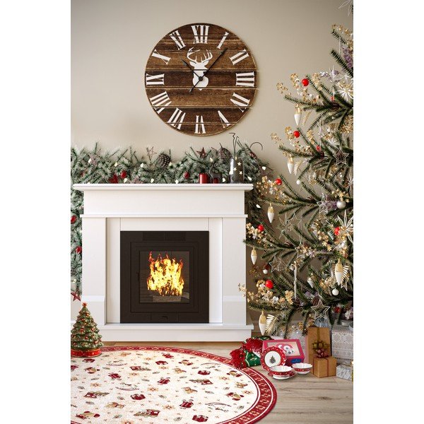 Červený okrúhly koberec s vianočným motívom s prímesou bavlny ø 160 cm Toy's Delight Red Christmas – Villeroy&Boch-image-2