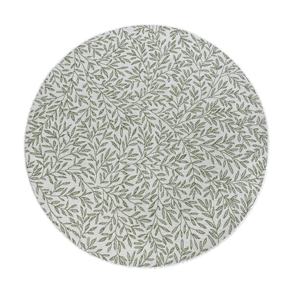 Svetlozelený okrúhly koberec ø 160 cm Twig – Hanse Home