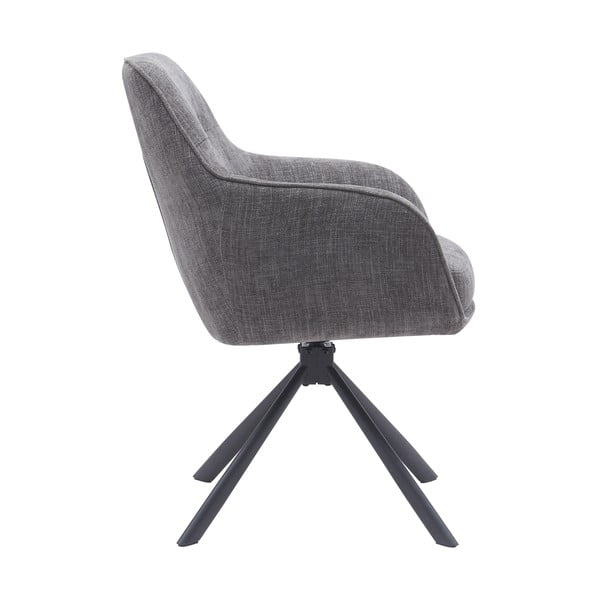 Sivé čalúnené jedálenské kreslá v súprave 2 ks Avola – Unique Furniture-image-2