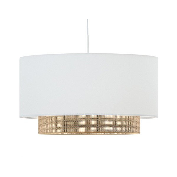 Biele/v prírodnej farbe látkové tienidlo ø 60 cm Erna – Kave Home