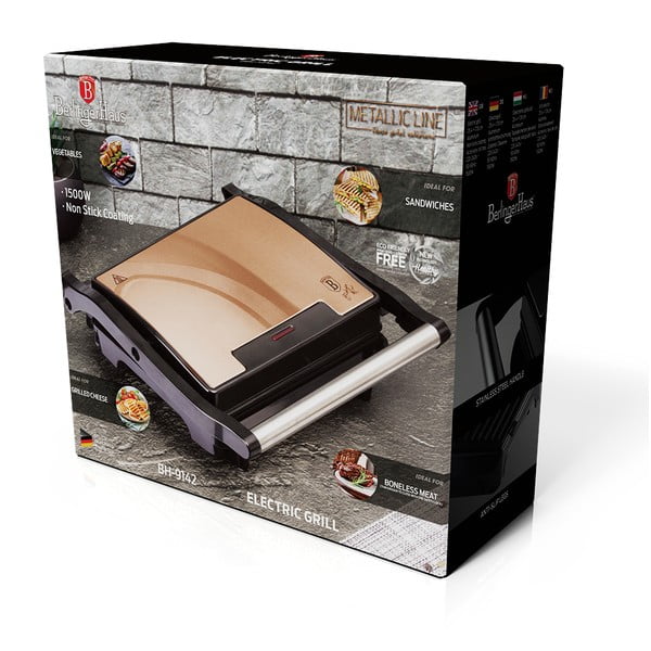 Kontaktný gril Rosegold Metallic Line - BerlingerHaus-image-3