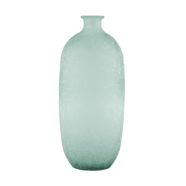 Modrá váza z recyklovaného skla Ego Dekor Napoles, výška 45 cm