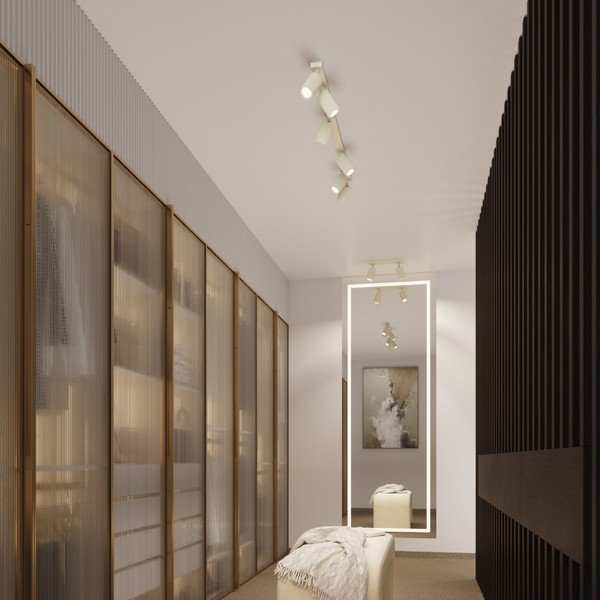 Krémovobiele bodové svietidlo 6,5x81 cm Gleam – Sollux-image-1