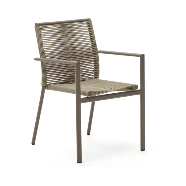 Béžová kovová záhradná stolička Culip – Kave Home