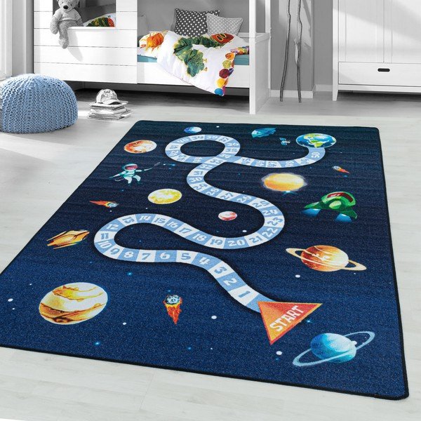 Tmavomodrý detský koberec 120x170 cm Play Space – Ayyildiz Carpets-image-1