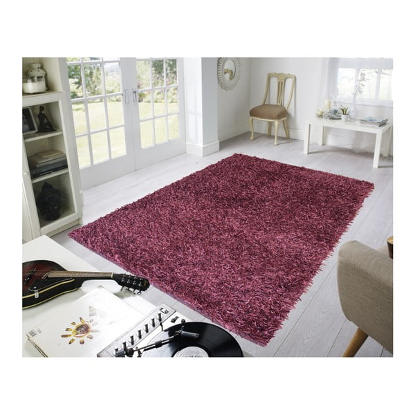 Vínový koberec Webtappeti Shaggy, 75 x 155 cm