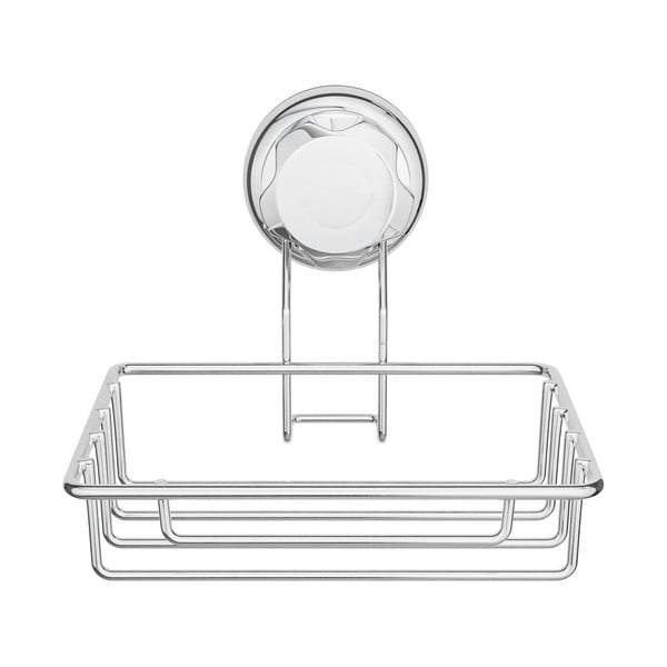 Samodržiaca oceľová nádobka na mydlo v striebornej farbe Bestlock Bath – Compactor