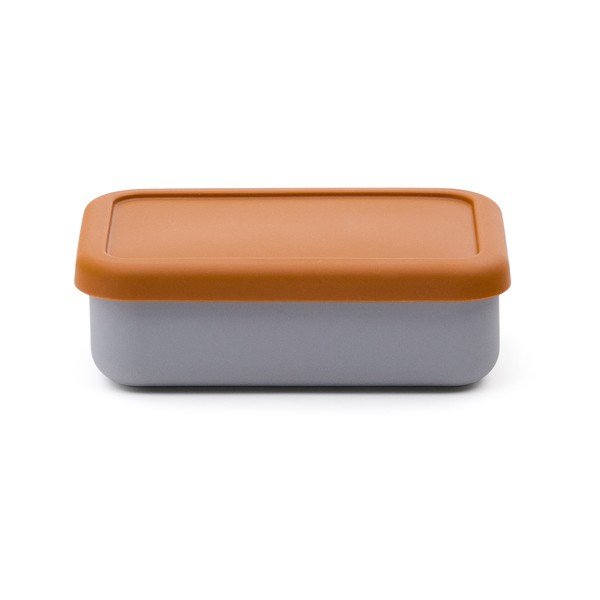 Modrý/oranžový silikónový detský desiatový box Lili – Kave Home