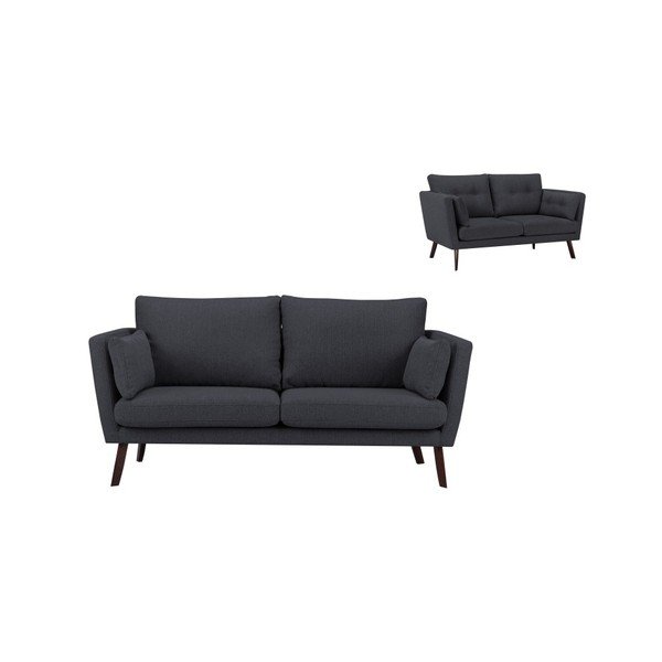 Tmavosivá trojmiestna pohovka Mazzini Sofas Elena-image-1