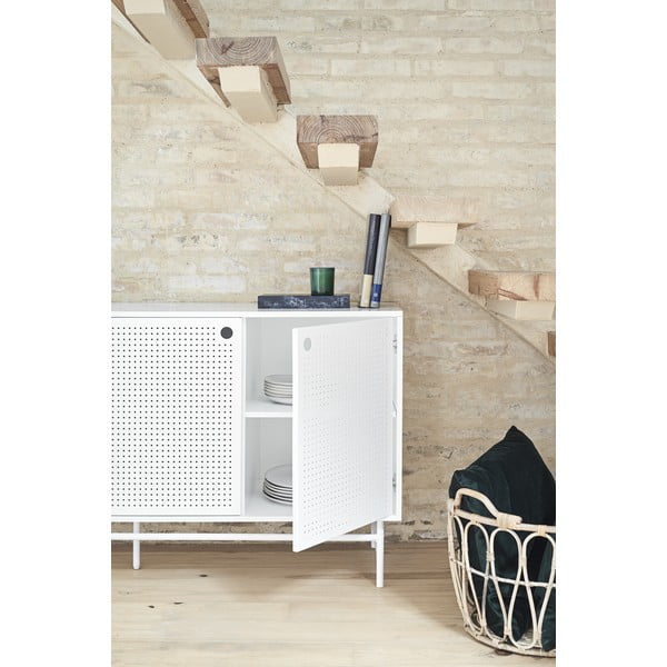 Biela komoda Teulat Punto, šírka 150 cm-image-2