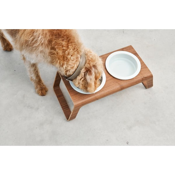 Súprava misiek s podstavcom pre psa Desco Ash Black Stained M – MiaCara-image-3