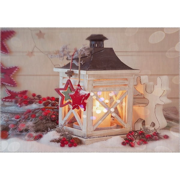 Koberec Vitaus Vianočné obdobie Malá lampáška, 50 x 80 cm