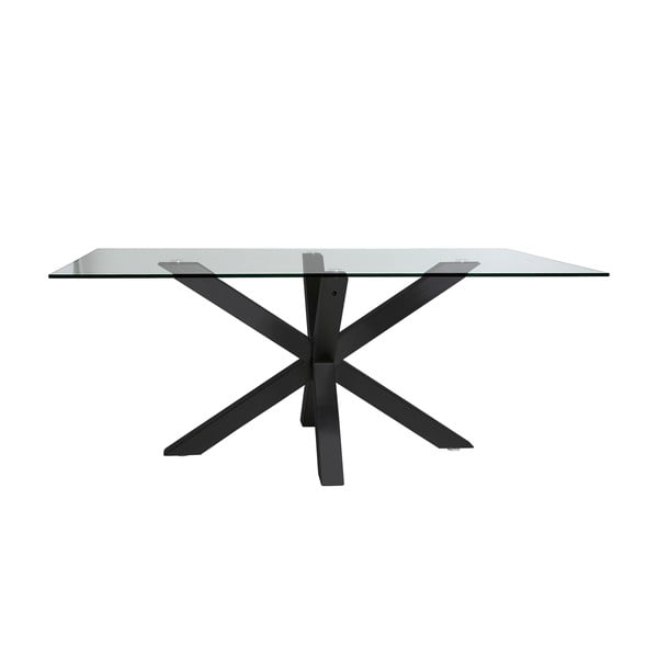 Jedálenský stôl so sklenenou doskou 100x180 cm Paula - Marckeric