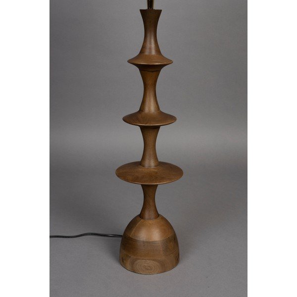 Hnedo-krémová stolová lampa s textilným tienidlom (výška 90 cm) Cath – Dutchbone-image-2