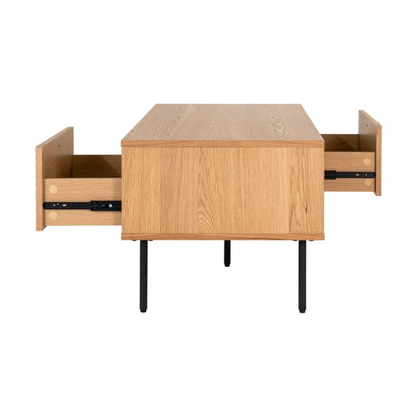 Konferenčný stolík s doskou v dubovom dekore v prírodnej farbe 50x100 cm Kyoto – House Nordic-image-4