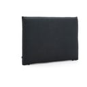 Antracitové čalúnené čelo postele 180x118 cm Jaira – Kave Home