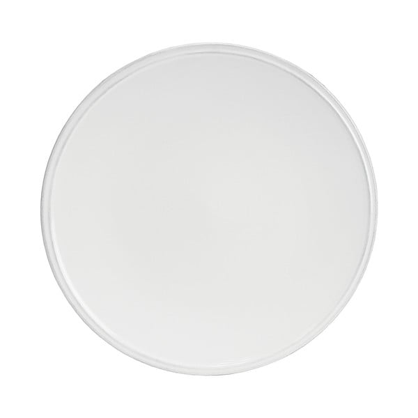Biely kameninový tanier Ego Dekor Friso, ⌀ 28 cm