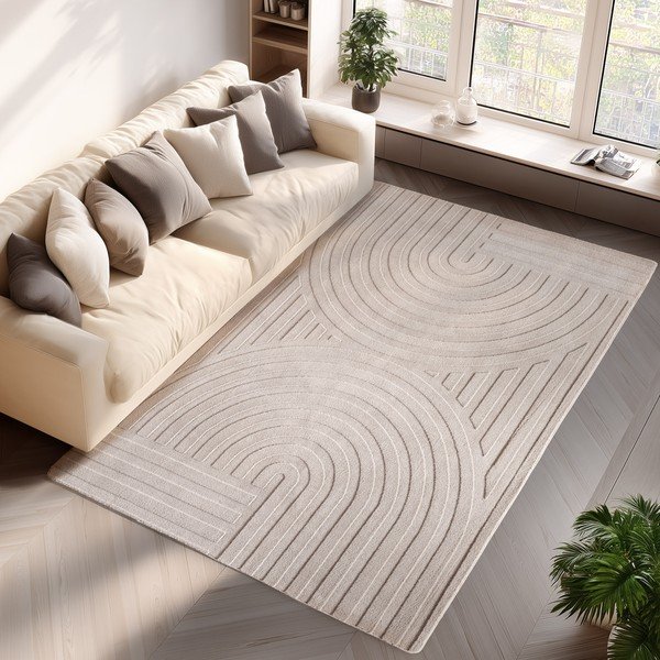 Krémovobiely koberec 160x230 cm Pompei – Ayyildiz Carpets-image-1