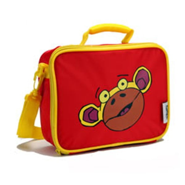 Červená detská taška na desiatu Navigate Monkey