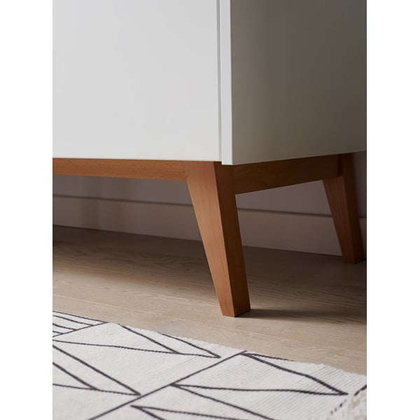 Biela detská komoda so zásuvkami Pinio Swing, 148 x 92 cm-image-1