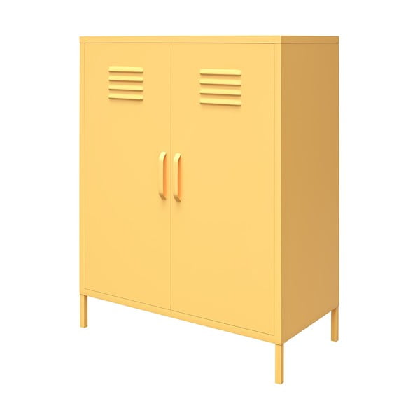 Žltá kovová komoda Novogratz Cache, 80 x 102 cm-image-2