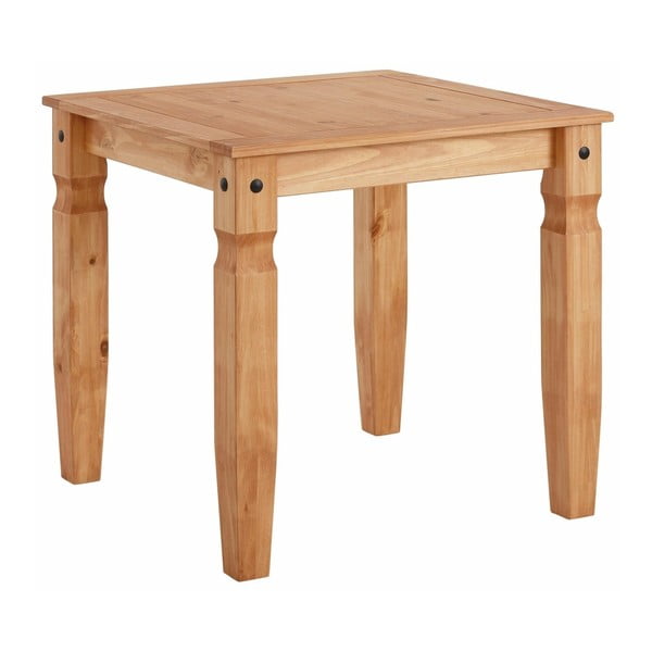 Jedálenský stôl z masívneho borovicového dreva Støraa Alfredo, 80 x 80 cm