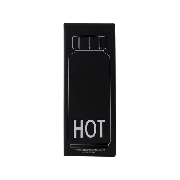 Čierna termofľaša Design Letters Hot, 500 ml-image-2