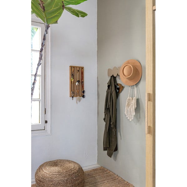 Kovový nástenný vešiak v prírodnej farbe 24 cm Parco – Spinder Design-image-3