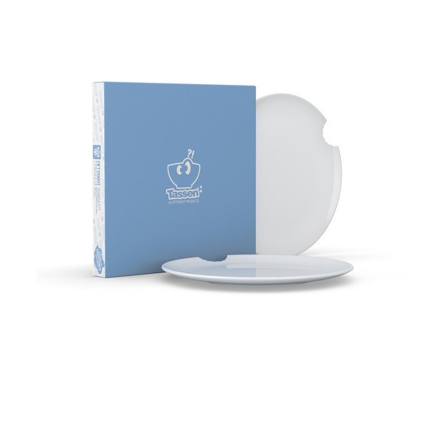 Sada 2 bielych tanierov z porcelánu 58products, ø 28 cm-image-3