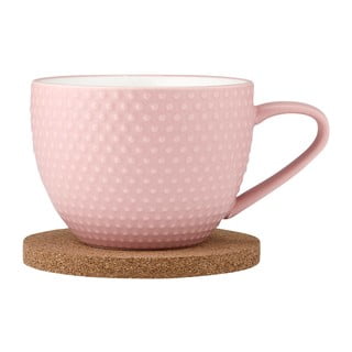Ružový porcelánový hrnček s tanierikom 350 ml Abode - Ladelle