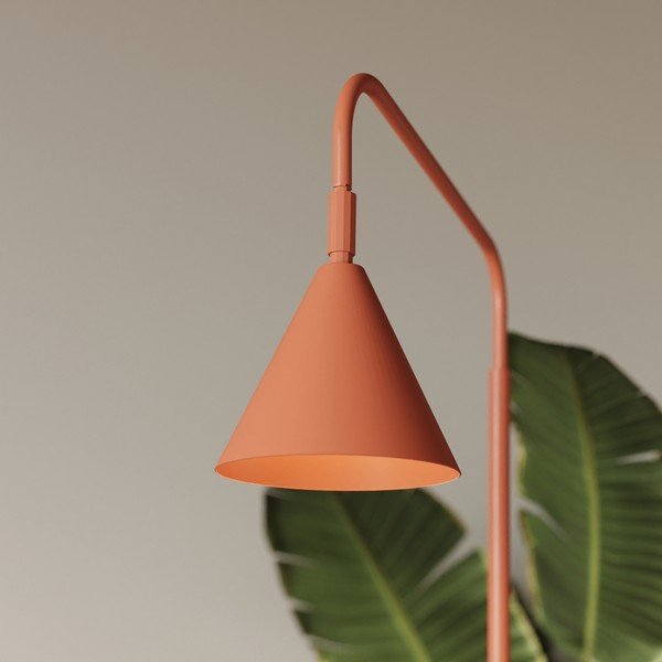 Oceľová stojacia lampa s ohýbateľnou konštrukciou v tehlovej farbe (výška  165 cm) Zylo – Sollux-image-4