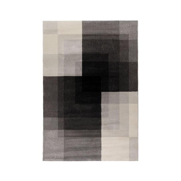 Sivo-čierny koberec Flair Rugs Plaza, 120 x 170 cm