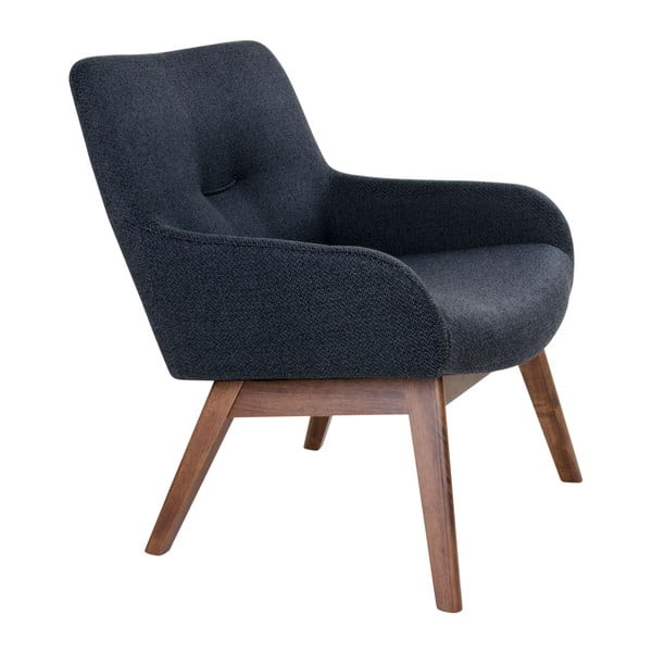 Tmavoorechové kreslo z orechového dreva House Nordic London-image-2