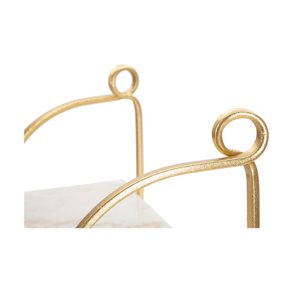 Biela/v zlatej farbe mramorová polica 40 cm Marble – Mauro Ferretti-image-4