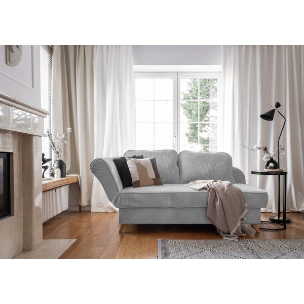 Svetlosivá menčestrová leňoška (ľavý roh) Chic Charlotte – Miuform-image-2