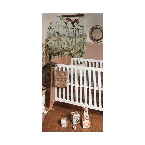 Detská samolepka na stenu 150x150 cm Dino World in a Circle – Dekornik-image-1