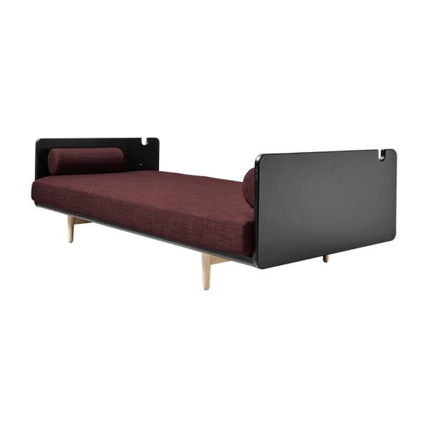 Variabilná pohovka Karup Deva Black/Raw Oak/Passion Red-image-2