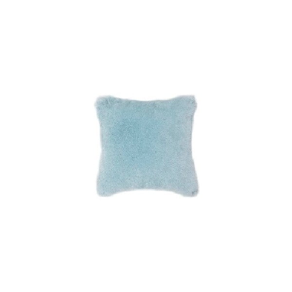 Modrý vankúš Tiseco Home Studio Fluffy, 45 × 45 cm