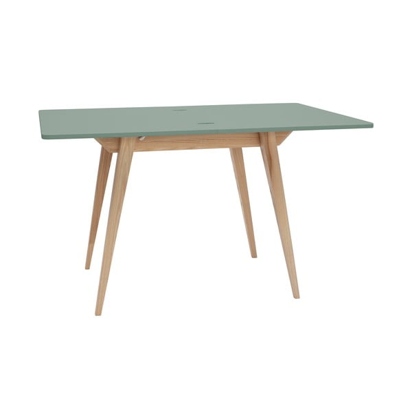 Rozkladací jedálenský stôl so zelenou doskou 65x90 cm Envelope – Ragaba-image-3