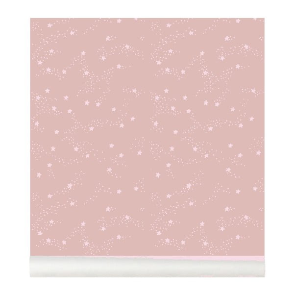 Ružová tapeta do detskej izby Art For Kids Constellation, 48 × 1000 cm-image-3