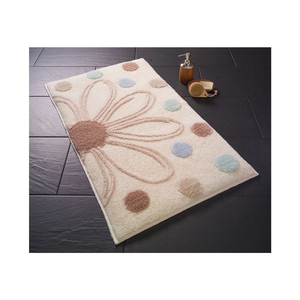 Svetlobéžová predložka do kúpeľne Confetti Bathmats, 50 x 60 cm-image-1