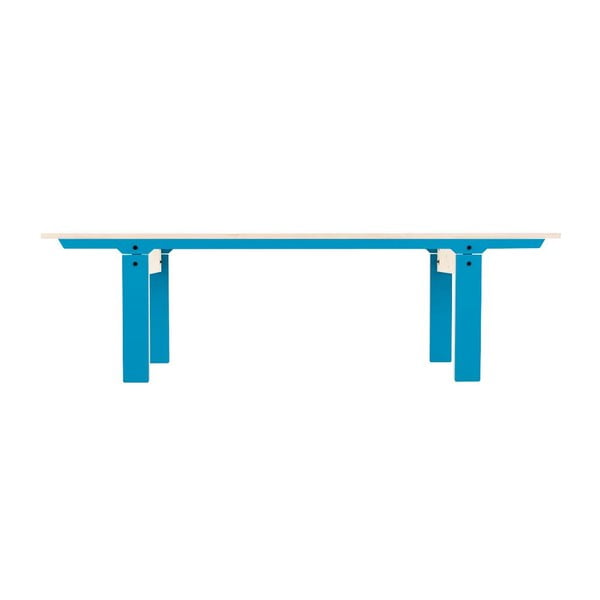 Modrá lavica na sedenie rform Slim 04, dĺžka 165 cm