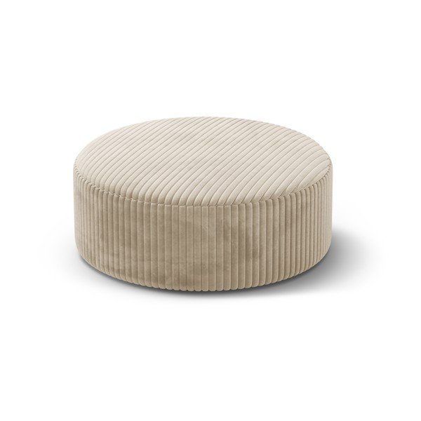 Béžový menčestrový taburet Dia – Micadoni 