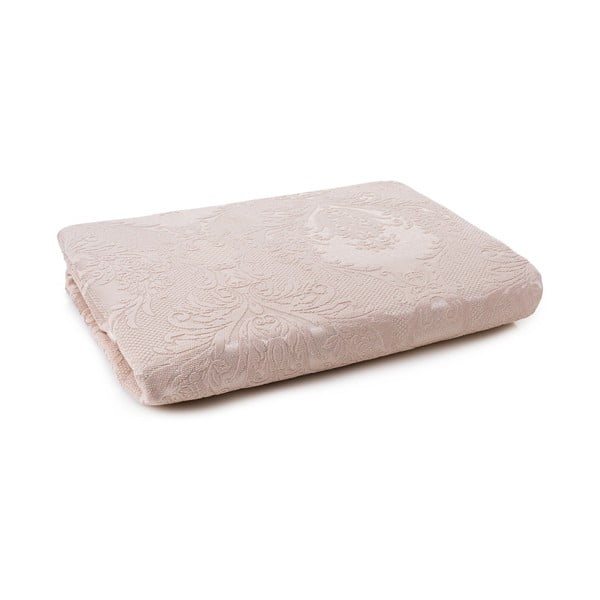 Béžový damaškový set prikrývky a obliečky na vankúš 240x260 cm Beste – Mijolnir-image-2