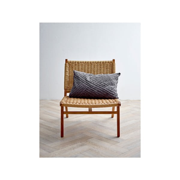 Tmavosivý bavlnený vankúš Södahl Diagonal, 40 x 60 cm-image-1