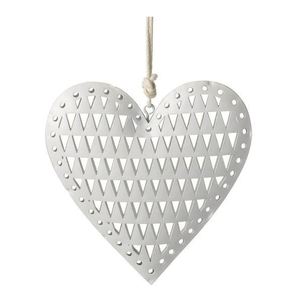 Závesná dekorácia Parlane Heart Triangle, 12 cm
