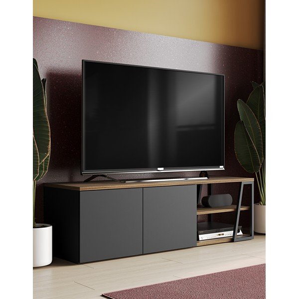Čierny TV stolík TemaHome Albi-image-1