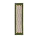 Zelený/v prírodnej farbe ručne tkaný vlnený behúň 60x230 cm Apex Border Wool – Flair Rugs