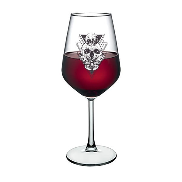 Pohár na víno Vivas Skull, 345 ml